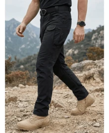 IX7 Waterproof And Windproof Military Tactical Trousers - Black - View 5