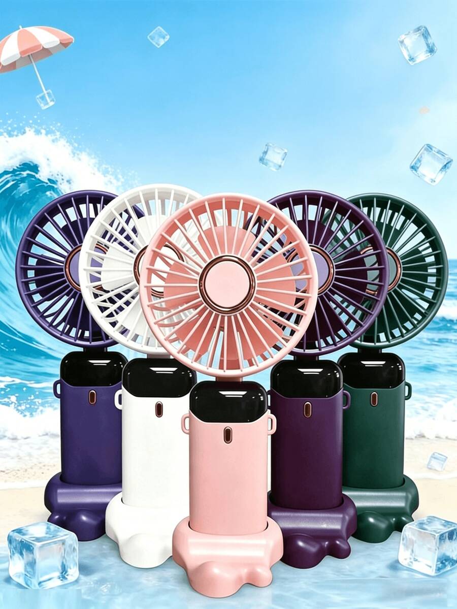 Quạt cầm tay mini sạc USB mới, quạt điện công suất cao, hoạt động êm ái, thích hợp cho văn phòng, ký túc xá, ngoài trời, pin bền lâu, làm mát cực tốt, phổ biến vào mùa xuân và mùa hè, quà tặng cho phù dâu, du lịch phòng ngủ và bãi biển, unisex, kỳ nghỉ, đồ dùng dễ thương, quà tặng Ngày của Mẹ, sân vườn, mùa hè, đồ chơi giảm căng thẳng, lễ tốt nghiệp, chúc mừng tốt nghiệp, dụng cụ cầm tay, đồ dùng cần thiết mùa hè, đồ dùng xách tay mùa hè