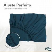 A Touch Of Sophistication: 3-Piece Sheet Set In 600 Thread Count Egyptian Cotton - Teal Blue - View 4