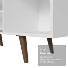 Mueble Mesa Para Tv Rack Madesa Torino Hasta 80'' Blanco - Multicolor - Ver 6