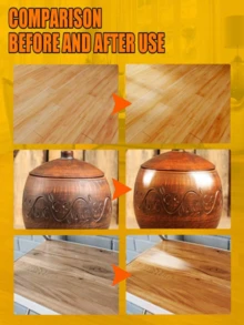 100% 天然蜂蜡家具护理、抛光、防水、防裂、增亮、持久耐用的木地板保养 - (Random Shipment Of New And Old Versions) - 查看 6