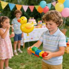 10/15/20 pezzi Palloncini in alluminio a forma di anatra mini da 30 cm, palloncini in foil a forma di anatra gialla adatti per ragazzi, ragazze, festa di nascità, decorazione per feste di compleanno - Visualizzare 5
