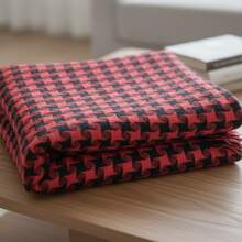 Sofa Throw 2.4x1.8m For Three Seats, Comfortable, Thick Fabric, Patterned, Decorative. - Rojo - Ver 2