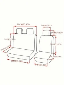 Bộ bọc ghế trước ô tô 2+1, bọc ghế đơn và đôi, bảo vệ ghế ô tô chống thấm nước, đầy đủ phụ kiện kèm tựa đầu, tương thích với túi khí, phù hợp với hầu hết các dòng xe sedan, SUV và bán tải. - Kiểu A - Xem 6