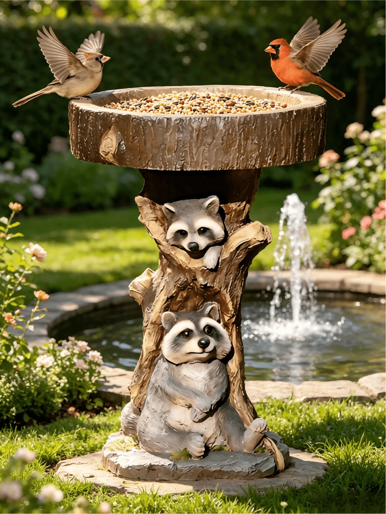 Arte de pared con cara de árbol al aire libre - Escultura de rostro de hombre viejo de resina - Comedero de pájaros con rostro. Agrega diversidad a tu patio y jardín. - Múltiples estilos - Ver 1