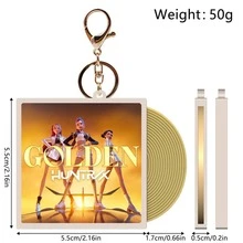 8 móc khóa hình nhân vật Demon Hurters, phụ kiện trang trí anime, móc treo ba lô. - Nhiều màu - Xem 3