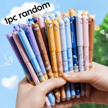 12/4/1 Set Erasable Pens, Includes Multiple Cartoon Pattern 0.5mm Black & Blue Ink Refills, Built-In Eraser, Quick-Drying Ink, Comfortable Grip. Ideal For Office Supplies And School Stationery, Essential For Study And Work - Sets - View 28