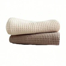 3/6pcs Super Absorbent Waffle Weave Kitchen Towels - Thick Soft Pure Cotton Cleaning Drying Cloths - Modern Square Design - 35*35cm - View 12