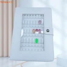 Nail Swatches Book, 150 Nail Color Display Book, Professional Removable Blank Nail Sample Display Organizer, Nail Art Salon Design Display Booklet, For Manicurist DIY - White - View 2