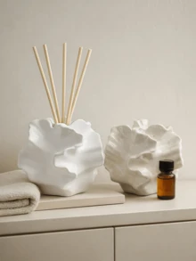 1pc Abstract Aromatherapy Diffuser Bottle With Rattan Sticks And Decorative Stones, Multiple Colors Available, Elegant Home Fragrance Decor, Suitable For Bathroom, Living Room, Perfect For Gifts - 1PC - View 7