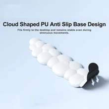 Suport pentru încheietura mâinii cu spumă cu memorie în formă de nor, pad pentru mouse din piele siliconica cu suport pentru încheietura mâinii, design ergonomic pentru birou și jocuri, anti-oboseală a mâinilor de la mouse, pernă confortabilă pentru încheietura mâinii - Vizualizare 3