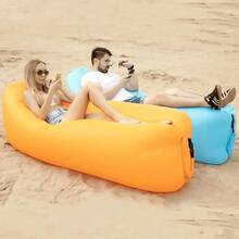 1 chiếc ghế sofa hơi ngoài trời, di động và có thể gấp gọn, bơm hơi nhanh, thiết kế chống thấm nước, thích hợp cho sân sau, du lịch, cắm trại, lễ hội âm nhạc, công viên, bãi biển, ngủ trưa. Dễ dàng cất giữ và vận chuyển, kèm túi đựng, vật dụng thiết yếu cho du lịch và cắm trại. - Nhiều màu - Xem 9