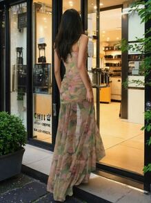 Women Long Dresses - màu xanh lá - Xem 2