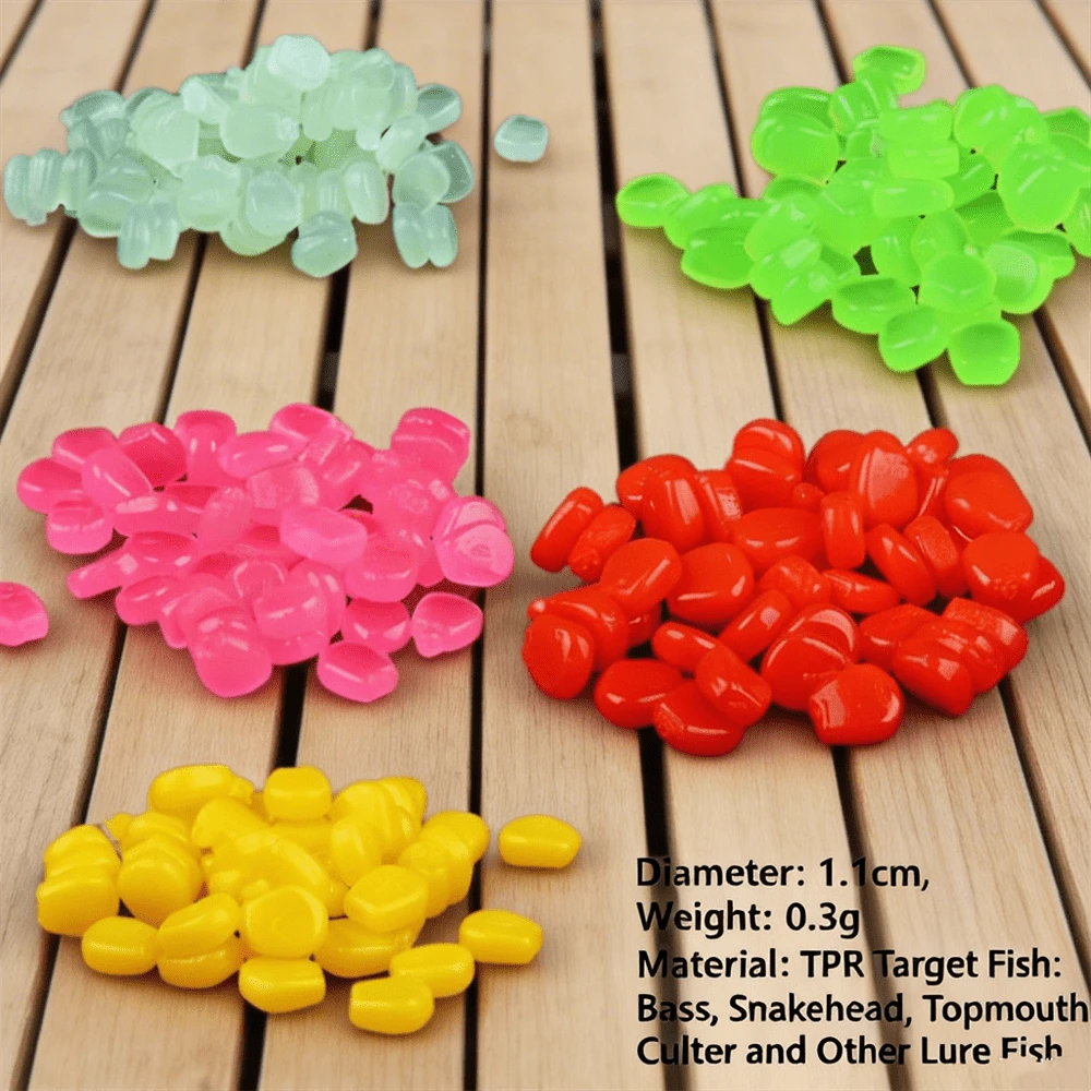 50pcs Scented Realistic Floating Corn Kernels, With Excellent Buoyancy, Simulating Live Bait, Fish Lure, Attractant, Fishing Artificial Bait - Corn - View 1