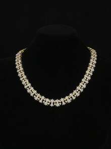 Full-Diamond Iris Cross Cuban Chain, The Perfect Accessory For American Hip-Hop And Rap Fans To Show Off Their Edgy Style And Accentuate Their Collarbone - Fully Diamond Iris Cross Cuban Chain - View 1