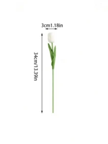 1/12件精緻逼真觸感人造鬱金香花束，適用於臥室、牆面、居家、秋季裝飾、客廳、婚禮、派對、情人節、母親節禮物、送給朋友的禮物、人造花、人造植物、教師禮物、秋季裝飾、廚房、花園 - 彩色 - 查看 14