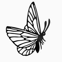 2D Flat, 1pc Beautiful Black Acrylic Butterfly Wall Decor, Outdoor Wall Decoration - Perfect For Living Room, Study Room Decor Or Outdoor Space, Butterfly Silhouette Garden Yard Decorative Craft - Multicolor - View 8