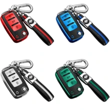Hộp đựng chìa khóa cao cấp unisex hiệu POLO, dành cho Tiguan, Passat B5/B6/B7, Golf 6, Jetta MK6, Octavia. - Khóa da - Xem 12