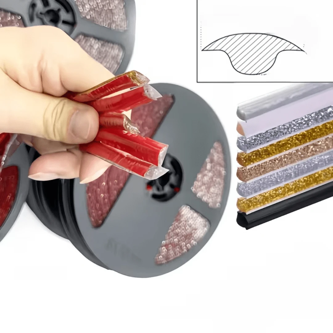 1pc 0.8cm X 5m PVC Material Seamless Edge Sealing Corner Guard, Easy To Tear And Stick, Easy To Install, Trim And Maintain, Suitable For Tile And Floor Protection, Applicable For Living Room, Kitchen And Bathroom Corner Bumper