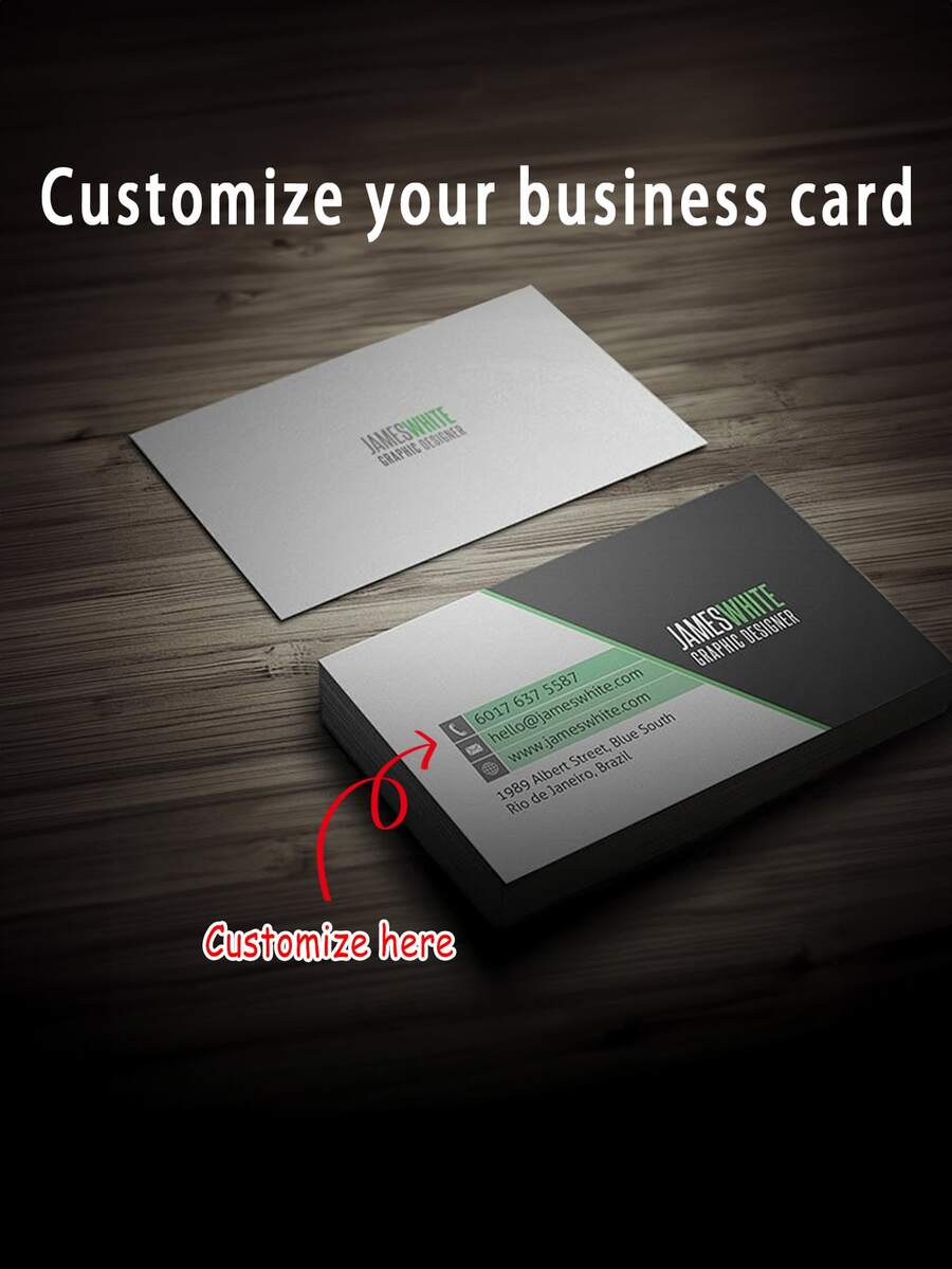 200/500/1000/2000pcs 9*5.4cm Customized Thank You Cards/Business Cards, Full Color Double-Sided Printing, Gift Decoration Cards, Personalized Logo - Multicolor - View 1