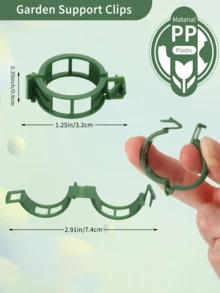 Bộ 50/100/200 kẹp dây leo, kẹp buộc rau củ, kẹp đỡ cây ăn quả trong nhà kính, kẹp treo dây leo cho cây trồng trong vườn, có thể tái sử dụng. - nhiều màu - Xem 2