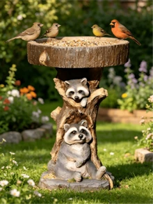 户外树脸墙饰 - 树脂老人脸雕塑 - 带脸的喂鸟器。为您的庭院和花园增添多样性。 - 多款 - 查看 4