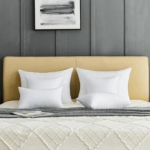 White 45x45cm Throw Pillow Inserts (Set Of 4) | Soft Plush Polyester Down Alternative Cushion Inserts For Bed, Couch & Living Room - White - View 8