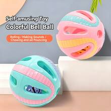 New Cross-Border Toy Ball For Cats, Sound Toy With Bell, Interactive Moving Toy, Colorful Hollow Design, Boredom Relief Pet Toy - Multicolor - View 6