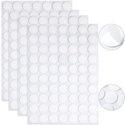 1/20/280 Pcs Double Sided Sticky Dot Stickers Removable Round Putty Clear Sticky Tack No Trace Sticky Putty Waterproof Small Stickers For Festival Decoration ,Wall & Glass Decoration, Glass Stickers | Tidy Arrangement | Seamless Application
