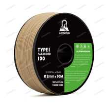 2mm X 50M 100lb Versatile Nylon Paracord For Tactical Bracelets, Lanyards, DIY Projects, Tie-Downs, Camping, Outdoor Multi-Purpose Braided Rope - Multicolor - View 33