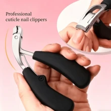 Kìm cắt móng tay cao cấp, thiết kế hiện đại, lưỡi dao bằng thép không gỉ và cạnh cắt lõm. - màu đen - Xem 6