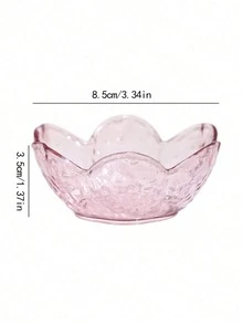 Bộ 1/2/4/6 món đồ dùng bằng thủy tinh hình hoa anh đào màu hồng dễ thương - Bao gồm đĩa đựng nước sốt, bát màu hồng, đĩa đựng nước tương, đồ ăn nhẹ, túi trà, bát thủy tinh nhỏ, đĩa đựng nước sốt hoa anh đào, đĩa thủy tinh màu hồng, đĩa đựng trang sức màu hồng, đĩa tráng miệng bằng thủy tinh, đĩa đựng trái cây màu hồng. - Nhiều màu - Xem 3