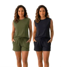 preto e verde militar
