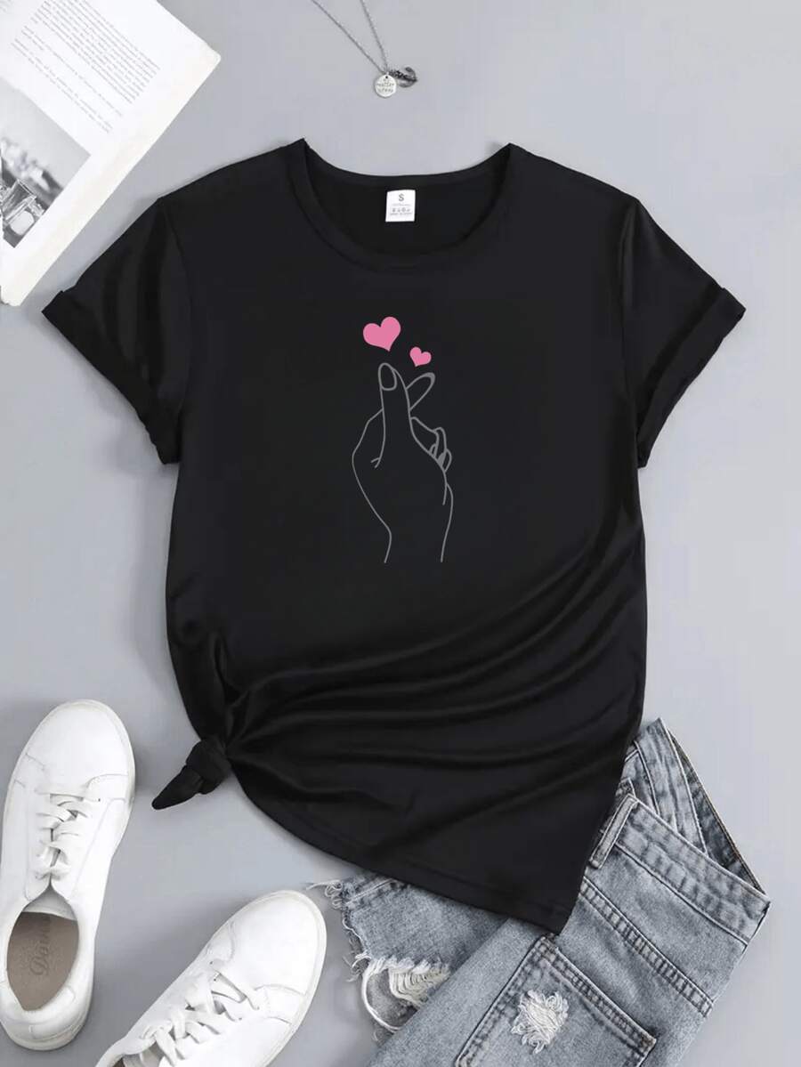 Women T-Shirts - Black - View 1