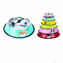 Stainless Steel Pet Bowls, Large Diameter, Non-Slip, Durable Cat Bowls, Pet Water Dispensers, Wholesale Pet Supplies, Dog Bowls - 26CM - View 2
