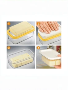 2-In-1 Butter Slicer And Storage Container With Lid - Keeps Butter Fresh - View 6