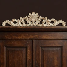 5pcs Solid Wood Carving Horizontal Flowers, Home Decorations, Suitable For Cabinets, Doors And Windows, Furniture, Background Walls, Porches, Offices And Other Decorations, Holiday Decorations, DIY Decorations. - Multicolor - View 3