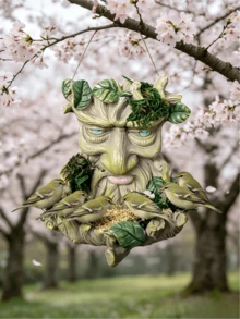 1 pezzo Interessante alimentatore a forma di volto di creatura ad albero, decorazione a volto di albero, abbracciatore di alberi, decorazione da giardino, decorazione da esterno, arte da giardino, mangiatoia per uccelli, ornamento per albero, scultura da giardino, volto di albero divertente, decorazione a volto di albero vecchio, decorazione da giardino di fiaba, decorazione da giardino, decorazione da prato, regalo per amanti degli uccelli, regalo da giardino, decorazione da esterno, decorazione da giardino primaverile, decorazione da giardino estiva, decorazione per albero, statua da giardino - Stili multipli - Visualizzare 6