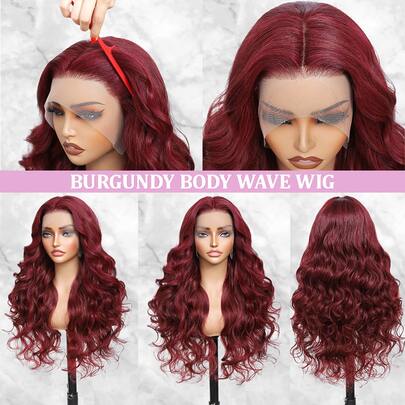 200% Ultra High Density Body Wave Wig - 13x6 HD Lace Front Virgin Human Blended Hair, Pre-Plucked Glueless & Ready To Wear, Natural Look With Voluminous Curls For Women
