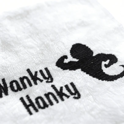 1pc 30*30cm Funny Towel Gift, 12 Inch Super Soft Fiber Embroidered Letter Humorous Washcloth, Suitable For Couples, Honeymoon, Adult Humor Gifts, Ideal For Valentine's Day, Partner's Birthday, Wedding Anniversary, White Elephant, Gag Gifts