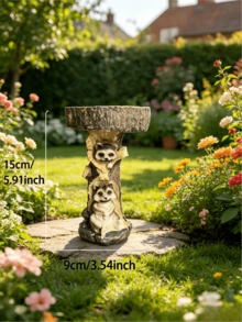 户外树脸墙饰 - 树脂老人脸雕塑 - 带脸的喂鸟器。为您的庭院和花园增添多样性。 - 多款 - 查看 11