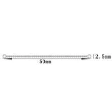 5 chiếc khuyên mũi bằng thép không gỉ, kiểu dáng ngang ngực, hình trái tim, khuyên đôi cho nam nữ, mạ bạc, kích thước 32/35/40/45/50mm - Chuỗi nhỏ gọn - Xem 9