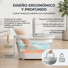 Foldable Heated Foot Spa With Bubble Temperature Control - Tipo de Enchufe A Japonés (100V) - Ver 6