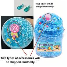 蓝粉棒棒糖史莱姆、红火烈鸟黄油史莱姆、紫棒棒糖史莱姆、水晶泥、蓝宝石色橡皮泥、仿真水、黑色宇航员史莱姆、绿猫头鹰脆泡沫史莱姆、可挤压减压史莱姆、水晶泥减压玩具 - 彩色 - 查看 12