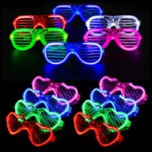 22 PCS LED Light Up Glasses Bulk 5 Colors Glow Glasses Glow In The Dark Party Supplies Neon Party Favors  For Adult Glow Sticks Light Up Glasses Fit Holiday Birthday,Wedding,Valentine's Day And Halloween Party Supplies Cosplay - Xem 12