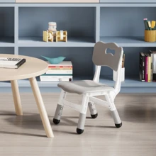 Silla ajustable para niños con 3 niveles de altura – Asiento duradero de plástico para niños de 2 a 6 años, ideal para casa, aula y guardería - A - Ver 7
