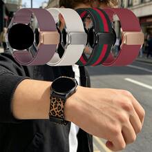 1条18mm/20mm/22mm弹力表带，兼容三星Galaxy Watch7/6/5/4（40mm/44mm），男女通用运动尼龙弹力表带，带磁扣，适用于各种智能手表，日常佩戴时尚表带 - 22mm - 查看 1