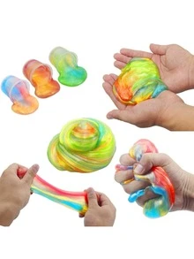 HOOLYUK 12/24PCS Galaxy Slime Kit, Slime Party Favors, Slime Kit, Party Favors For Kids, Slime Party Favors For Girls & Boys Goodie Bag Stuffers, Christmas, Valentine's Day, Easter, Halloween, Birthday Gifts - Multicolor - View 3