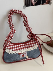 New Fashionable Casual Handbag, Versatile Commuter Tote Bag, Large Capacity Student Shoulder Bag - Multicolor - View 8