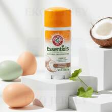 Arm & Hammer Essentials Coconut Geranium Natural Stick Deodorant Aluminum-Paraben Free & 24H Odor 2.5oz Pack Of 6 - 多樣化香型 - 查看 6